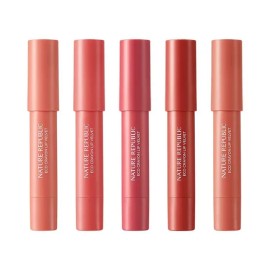 Nature Republic By Flower Eco Crayon Lip Velvet No. 2 Pink Breeze NG1576 / 바이플라워 에코 크레용 립 벨벳 2호 핑크 브리즈 NG1576