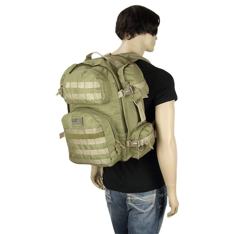 NPUSA Men's Large Expandable Tactical Molle Hydration ReadyBackpack Daypack Bag