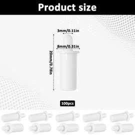 100 Pcs Shutter Repair Pins Plantation Shutter Repair Tool Set Spring Loaded Repairs Pins Shutters Fasteners Replacement Repairs Pin Shutters Hardware for Window Cabinet Blind Slats