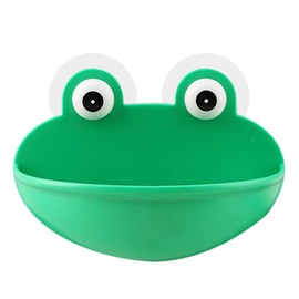 ZIRAN Frog Shaped Soap Dish Holder with Suction Cups Kitchen Bathroom Soap Box Case Soap Holder