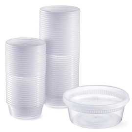 DHG PROFESSIONAL 8oz Deli Containers with Lids (Pack of 240), Recyclable Polypropylene, Microwavable, Heat Resistant (8)