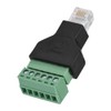 fosa Ethernet RJ12 6P6C Male to Screw Terminal 6 Pin