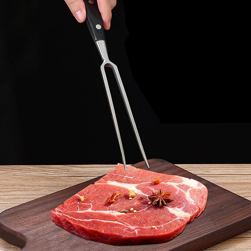 Yeesabella 27 CM Carving Fork Carving Fork Steel Meat Serving