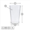 Silverkitchen 30 Drinking Cups, 500 ml - Shatter-Proof Reusable Cups,