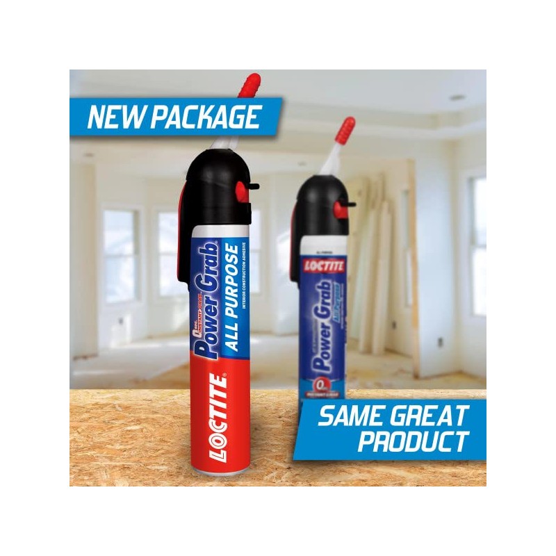 Loctite Power Grab Express All Purpose Construction Adhesive, Versatile Construction