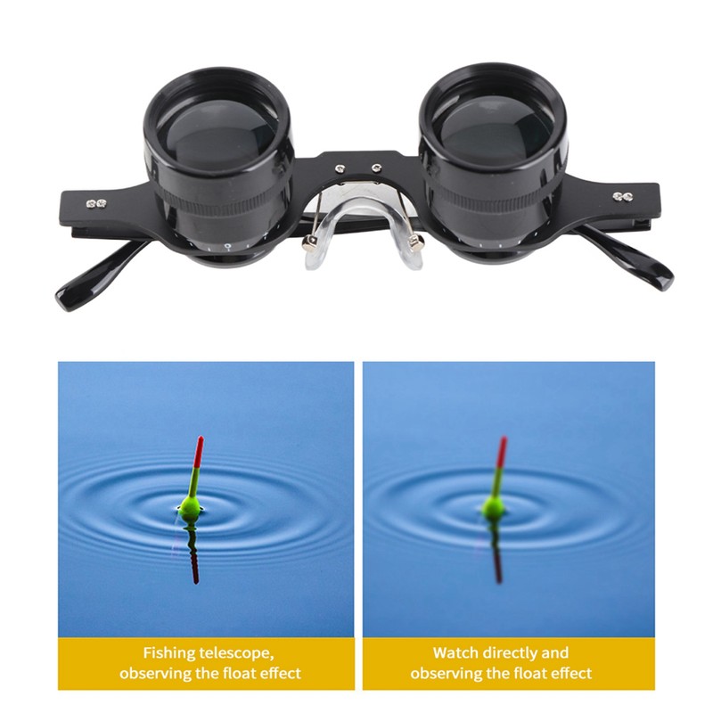 Fishing Binoculars Portable 10X HD Outdoor Fish Watching Telescope Glasses