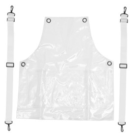 minkissy Hairdressing Apron Work Apron Transparent Apron Sarong For Women Cooking Apron Unisex Apron Hairdressing Aprons For Women Hairdressing Aprons For Women Transparent Aprons, White