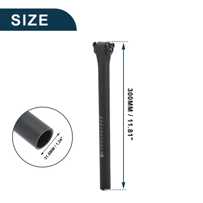 TUCKBOLD Bicycle Seatpost Lightweight Bicycle Saddle Post Seat Tube Matte