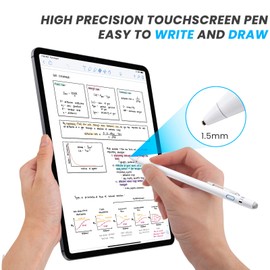Stylus Pen for Kindle Fire HD Tablet, EDIVIA Digital Pencil with 1.5mm Ultra Fine Tip Pen for Kindle Fire HD Tablet Stylus, White