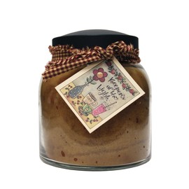 A Cheerful Giver - Butter Maple Papa Scented Glass Jar Candle (34oz) with Lid & True to Life Fragrance Made in USA