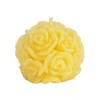 Candlestock Handmade Beeswax Rose Ball Unscented Candle (Red)