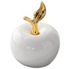 Alipis Ceramic Apple Ornament Statue Crafts Apple Desktop Ornament Small