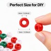 500Pcs Christmas Pony Beads Bulk Acrylic Beads for Jewelry Making