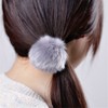 2pcs Pom Pom Elastic Hair Tiles/Ties - Flurry Ball Ponytail