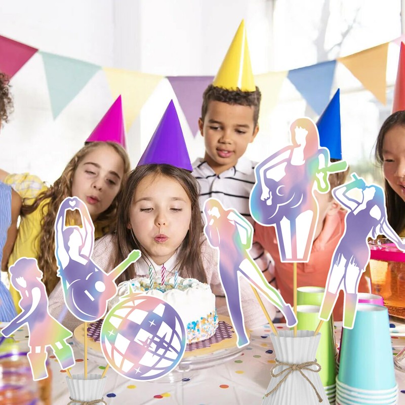 20pcs Singer Party Centerpiece Sticks Music Lover Birthday Party Decorations