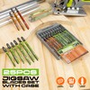 EZUVITA 25-Piece Jigsaw Blades Set with Storage Case–CR-V&HSS Steel, Assorted
