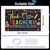 Thank You Teachers Teacher Appreciation Week Backdrop Banner Decorations,