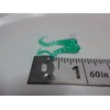 Unbranded SOFT PLASTIC SMALL 1" SEA GREEN/SILVER GLITTER CURL-TAIL GRUB