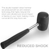 Utoolmart 20 Ounce Rubber Mallet Hammer 65mm Diameter with Anti-Slip