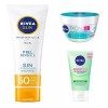 Nivea Kit Nivea: Protector Solar, Gel Hidratante Y Limpiador.