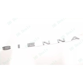 Sienna Rear Liftgate Chrome SIENNA Letter Logo Emblem Fit For 2021+ Toyota Sienna