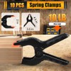 RELBRO Spring Clamps, 4.5 Inch Large Plastic Clips for Balloon