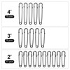 Bulk Pack of 20 Black Heavy-Duty Safety Pins – Assorted