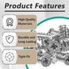45 Pcs Drawer Rail Euro Screws are Compatible with IKEA