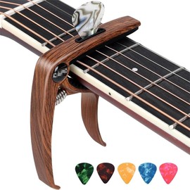 Guitar Capo 6-Pack – Quick Change Capos for Acoustic & Electric Guitars, Perfect for 6-String, Ukulele, Mandolin – Durable, Easy One-Handed Operation