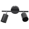 LED Track Light Kit 2 Heads 10.8in Track 90 Degrees