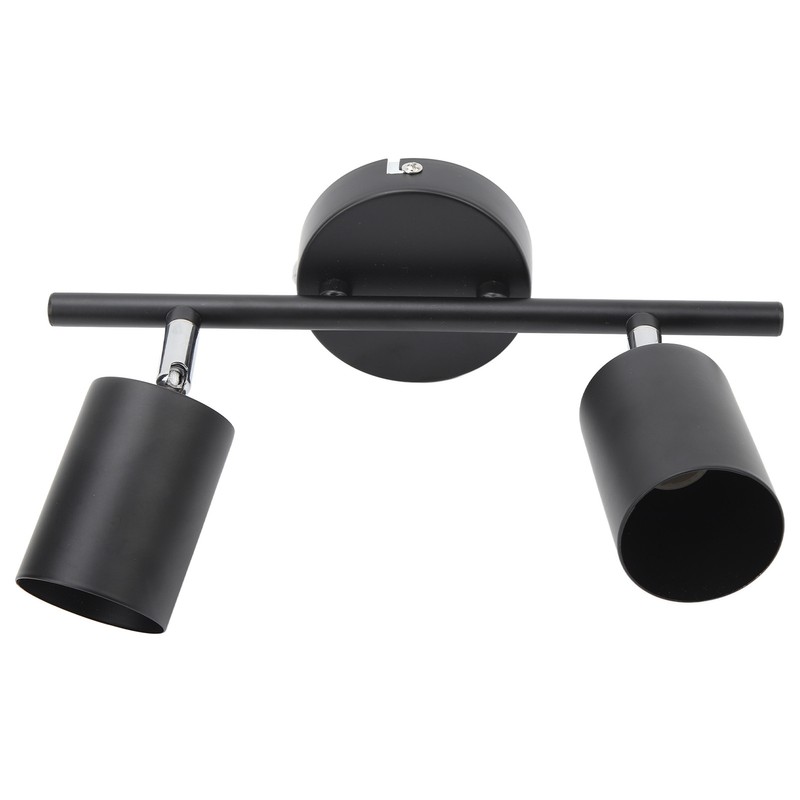 LED Track Light Kit 2 Heads 10.8in Track 90 Degrees