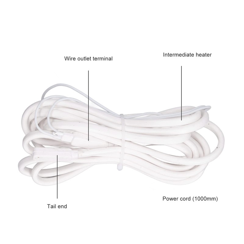 4 m Pipe Heating Cable Waterproof Frost Protection Water Pipe