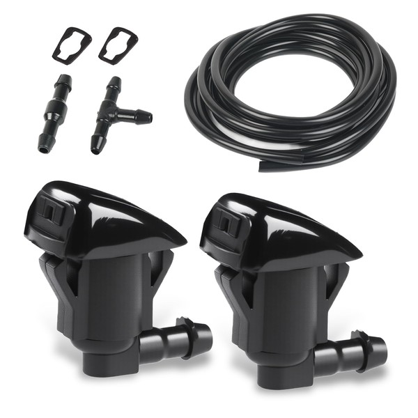 OTUAYAUTO Front Windshield Washer Nozzles Kit for Toyota 2004-2010 Sienna,