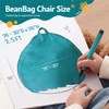 Homguava 2.5FT Bean Bag Chair: 2.5' Bean Bags with Memory