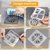 25 Pack,4" X 4" Disposable Shower Drain Cover Hair Catcher,