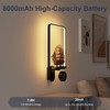 Starxing Wall Plant Holder with Light, 2 Pack Plant Wall