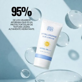 Protector Solar Coreano Lamelin Acido Hialuronico SPF50 Crema Hidratante Glow Piel Seca Mixta Tono Uniforme Anti Edad Manchas Ligera Sin Grasa K Beaut