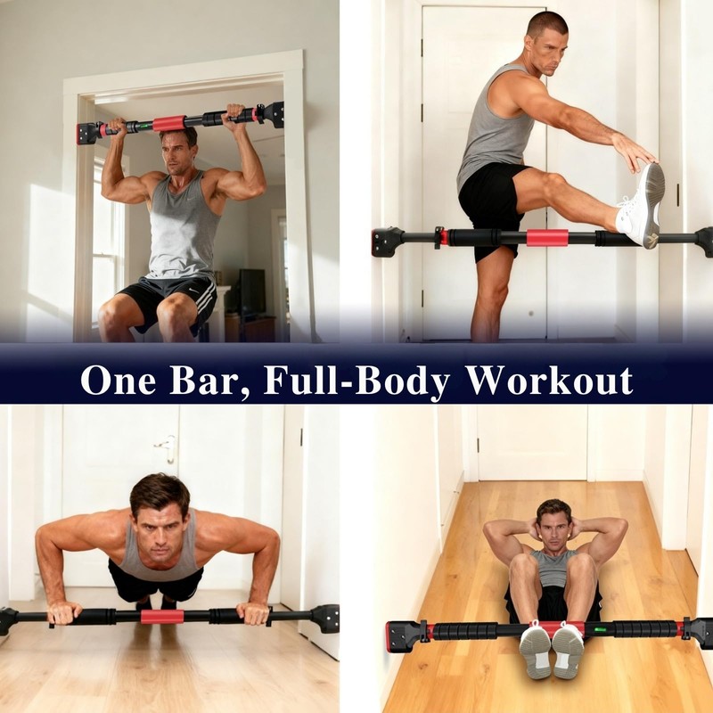 Pull Up Bar for Doorway, Adjustable Chin Up Bar with