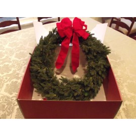 Lenox Christmas Quality 22" Green Pine Wreath Wired The Family Celebrations $119