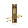 100 Percent Pure Beeswax Taper Candles. Box of 4 /