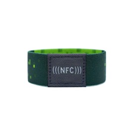 NFC NTAG216 924 Byte Flexible Fabric Bracelet, PVC