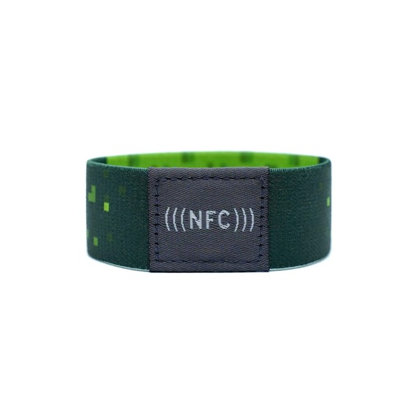NFC NTAG216 924 Byte Flexible Fabric Bracelet, PVC