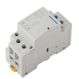 2P 63A Household AC Contactor DIN Rail Mount 1NO 1NC (24V)