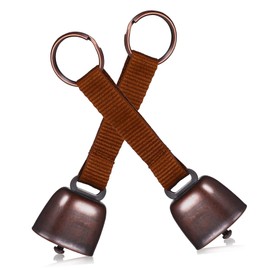 SUPVOX Pair of Sturdy Bear Warning Bells Soft Nylon Webbing for Hiking Climbing and Bear Proofing