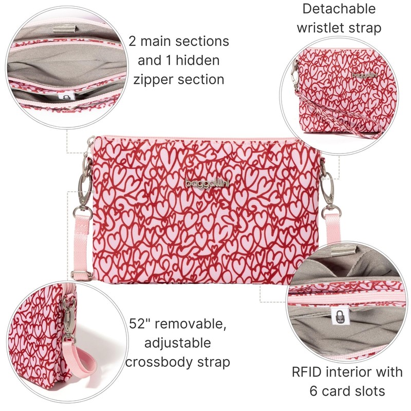 Baggallini The Only Mini Bag - 8.25"x 5.5" Lightweight Small