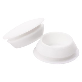 ONLYKXY 5 Pcs Silicone Round Snap in Type Locking Furniture Hole Plugs Button Protective Cover Cap Head color: White (25MM/0.98inch)