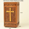 engmvwod Large Wood Memorial Ash Urn, Cremation Adult Human Ashes