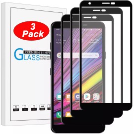 macrocenter For LG Escape Plus / LG Aristo 4 Plus Full Cover Tempered Glass Screen Protector