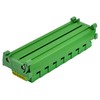 DIN Rail Mount 10A/300V Pluggable Screw Terminal Block Distribution Module