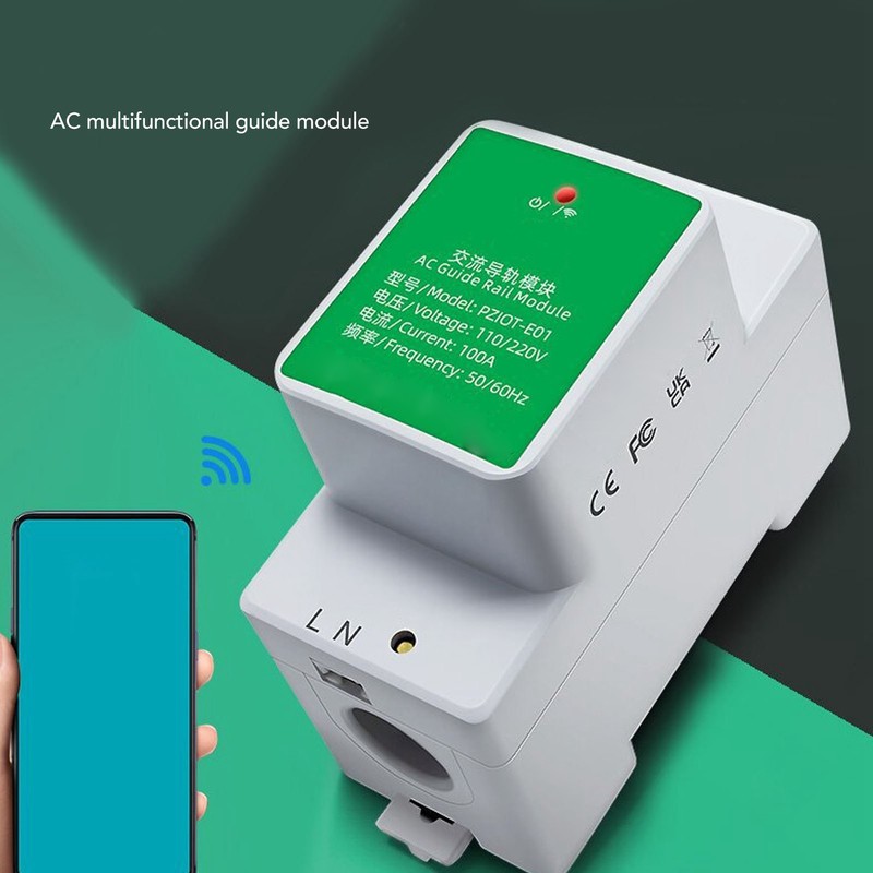 Peacefair Smart Energy Monitor Multifunctional DIN Rail Remote Control WiFi